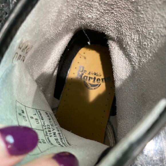 Dr. Martens White 11822 Combat Boots Women's size 9‎ - Picture 6 of 8